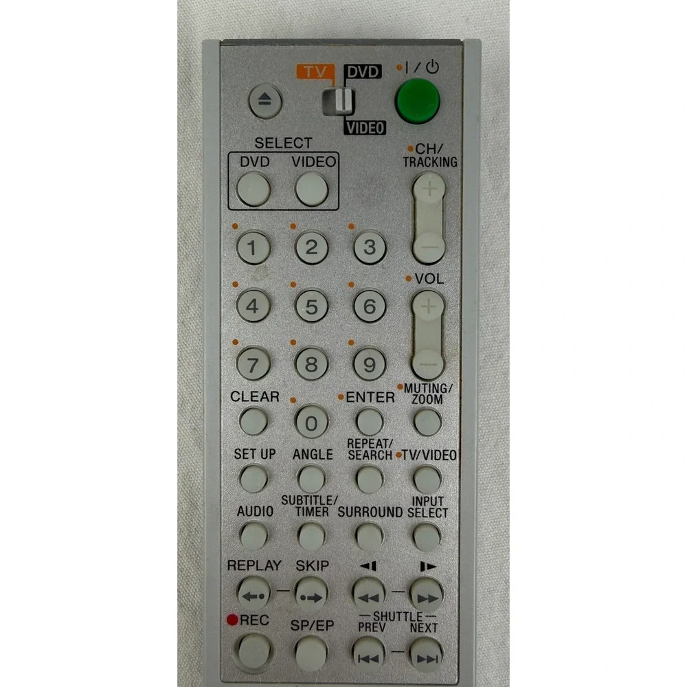 Sony RMT V501E Video‎ DVD Combo Remote Control Replacement Silver